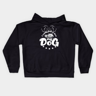 I really fall in love with my dog Kids Hoodie